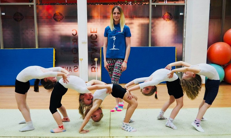 Спортивная акробатика. Группа начальной подготовки в FD, всероссийская сеть ДСШ